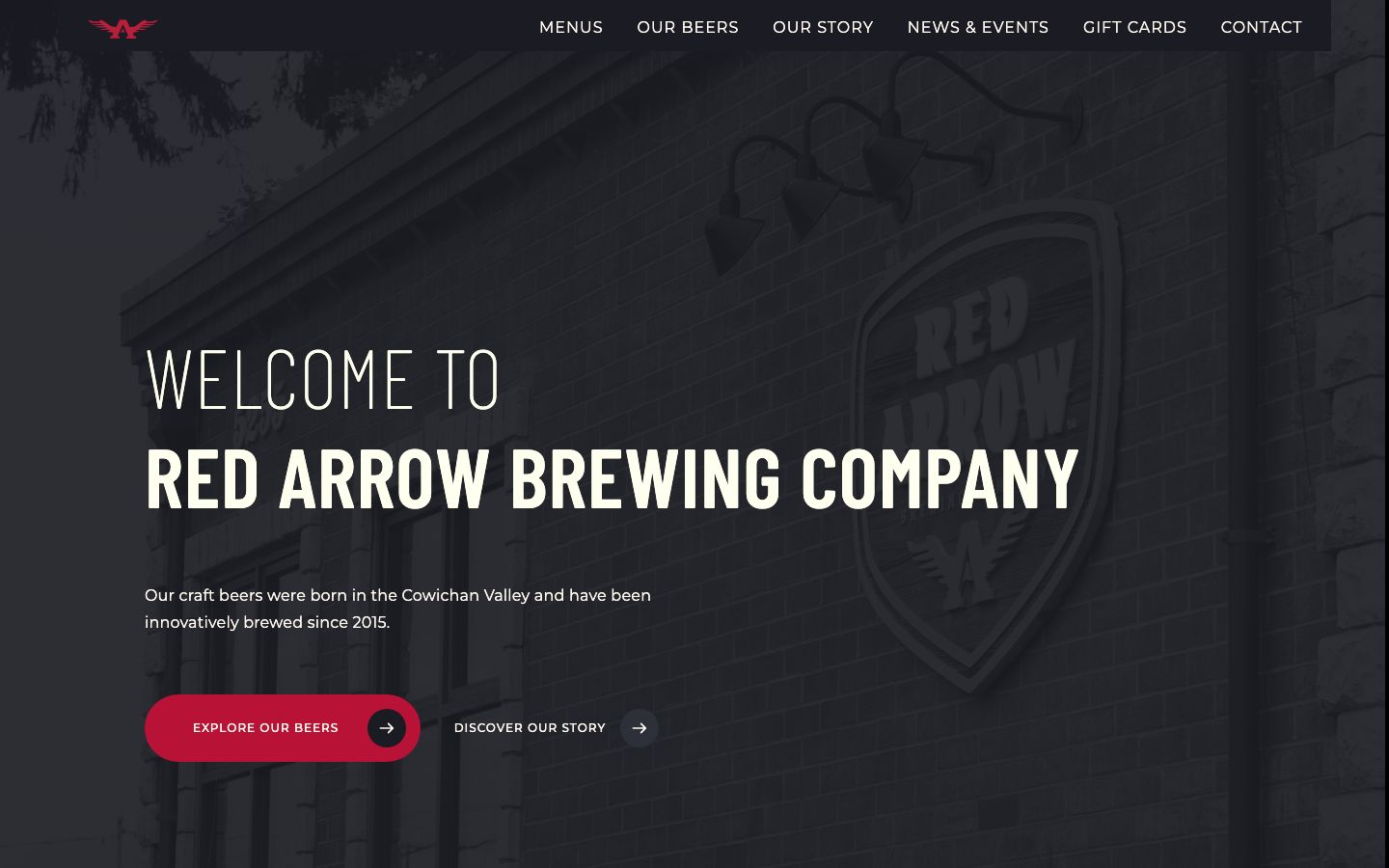 The current homepage